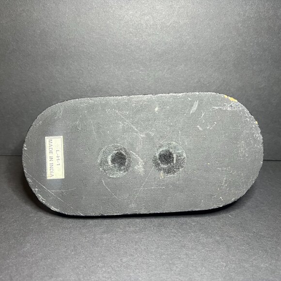 Vintage 1970s Carved Bronze Sleeping Lion Statue Figure on Wooden Base 3.25 x 7" - Picture 8 of 9